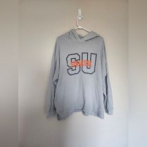 VICTORIA’S SECRET PINK Gray Syracuse University Hoodie Large